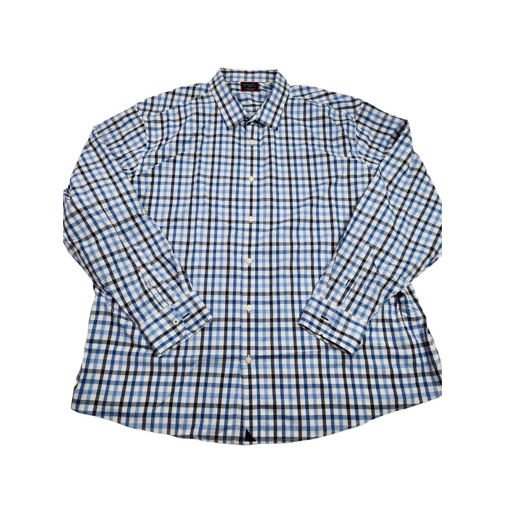 UNTUCKit Mens‎ XXXLC Plaid Shirt Blue Black
